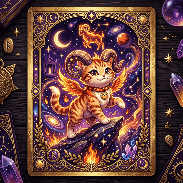 Aries Cat Tarot